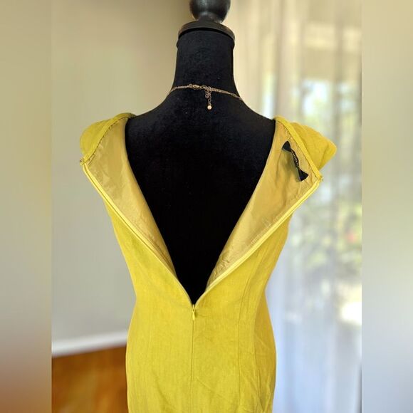 Layfayette 148 New York 100% Linen lined MIDI dress Size 2 - Picture 11 of 13